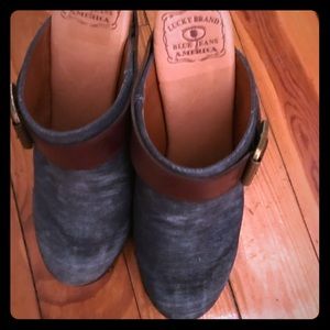 Lucky Brand Jean Mules